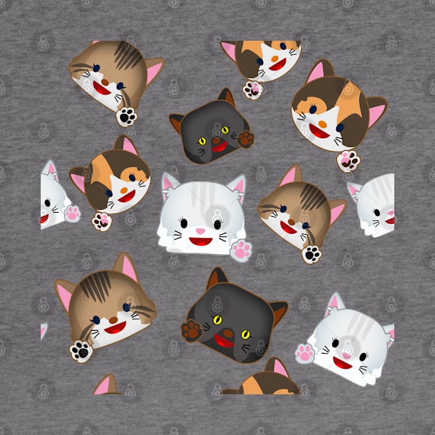 Cartoon pattern cat 2 by Crow Creations